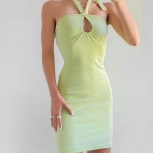 UO Juicy Couture french terry halter dress M